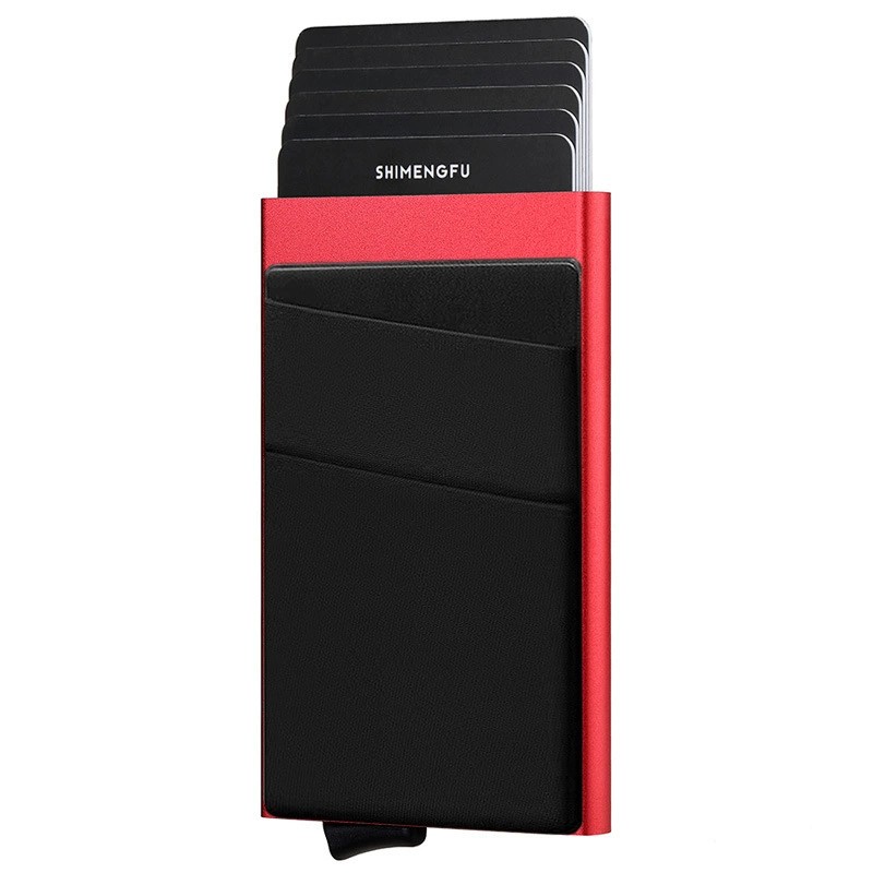 Anti-Skimming Credit Card Case for Secure Travel with Slide Pop-Up - Model: 739316656326 - 图片 7