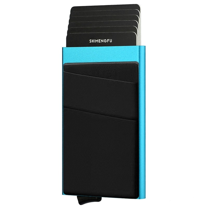 Anti-Skimming Credit Card Case for Secure Travel with Slide Pop-Up - Model: 739316656326 - 图片 8