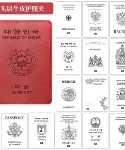 Alternative view of Vintage Leather Passport Wallet for Boarding Pass and ID Cards - Model: 720712058209