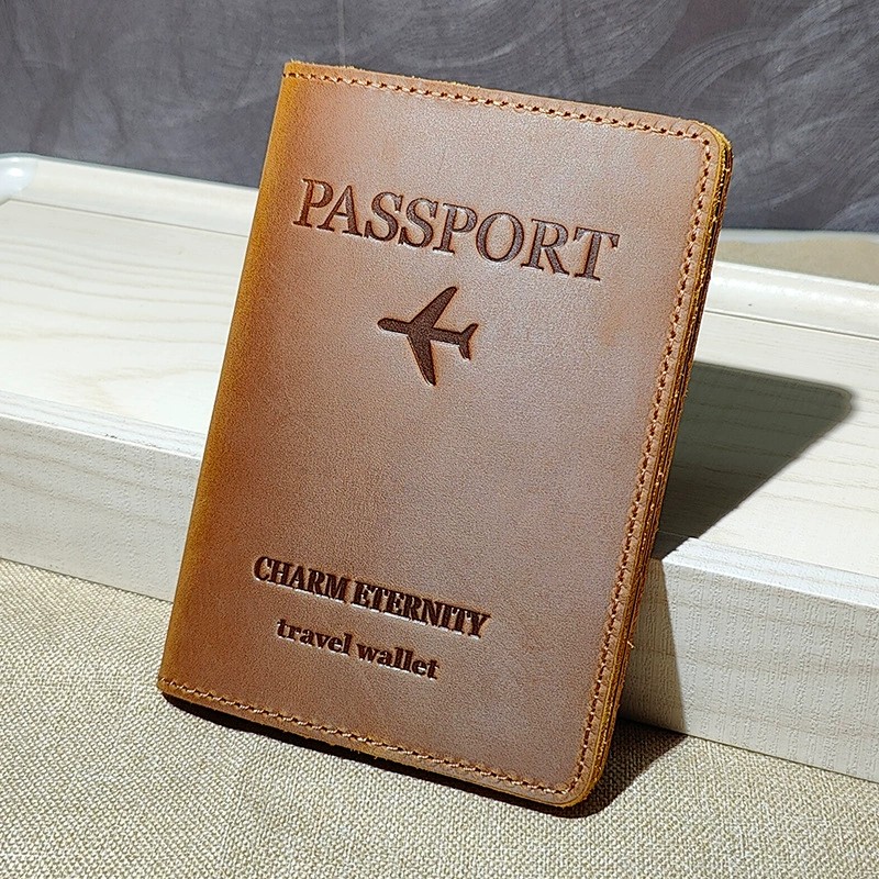 Retro Leather Travel Document Case for Passport and Tickets - Model: 719471850350 - 图片 4