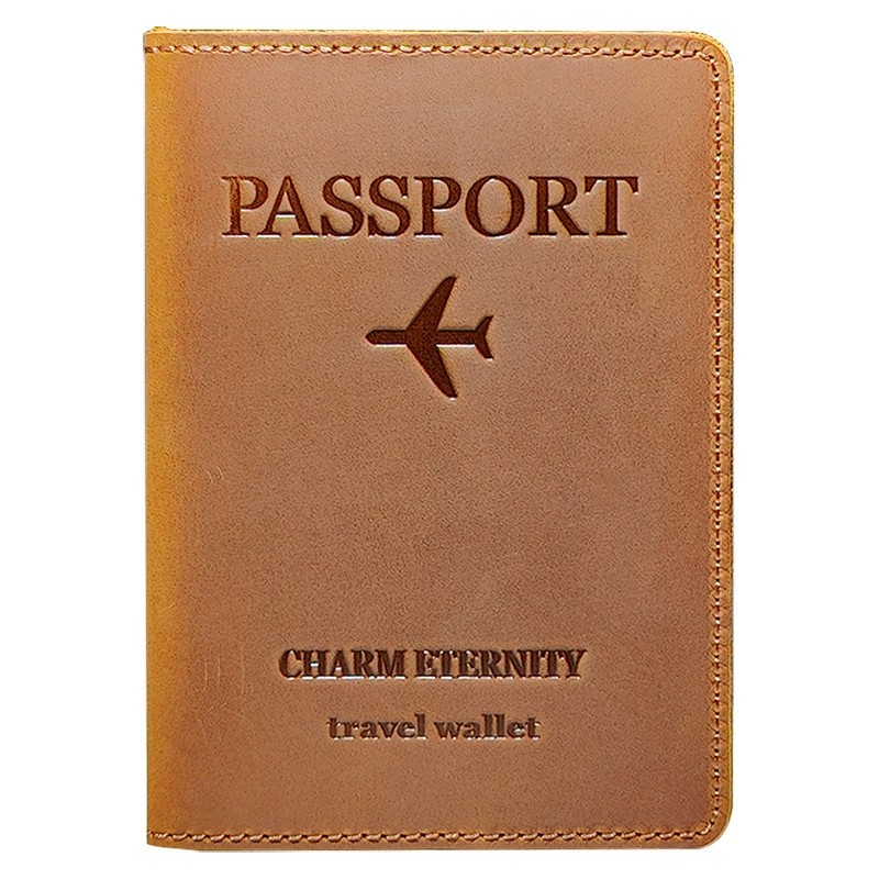 Retro Leather Travel Document Case for Passport and Tickets - Model: 719471850350 - 图片 5