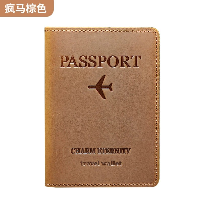 Retro Leather Travel Document Case for Passport and Tickets - Model: 719471850350 - 图片 6