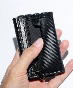 Alternative view of Card Holder Wallet with Airtag for Tracking and Quick Access - Model: 715778839778