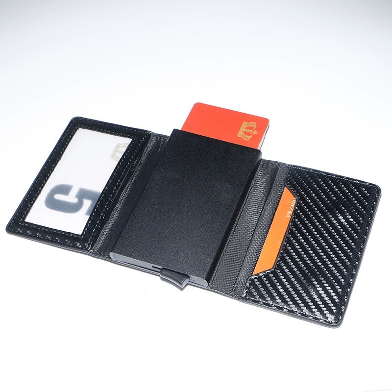 Card Holder Wallet with Airtag for Tracking and Quick Access - Model: 715778839778 - 图片 3