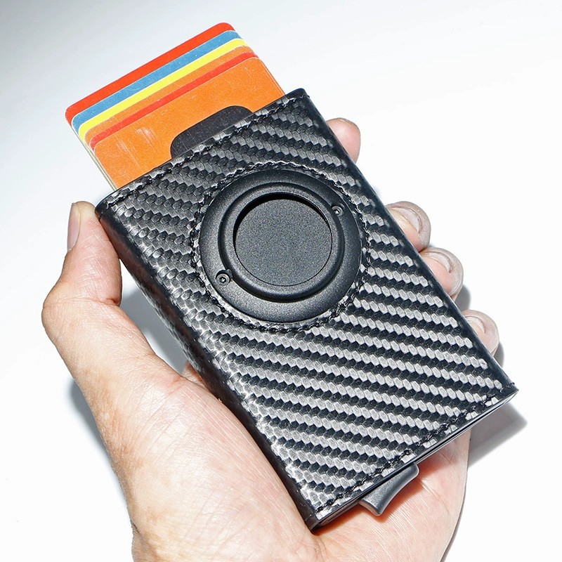 Card Holder Wallet with Airtag for Tracking and Quick Access - Model: 715778839778 - 图片 4