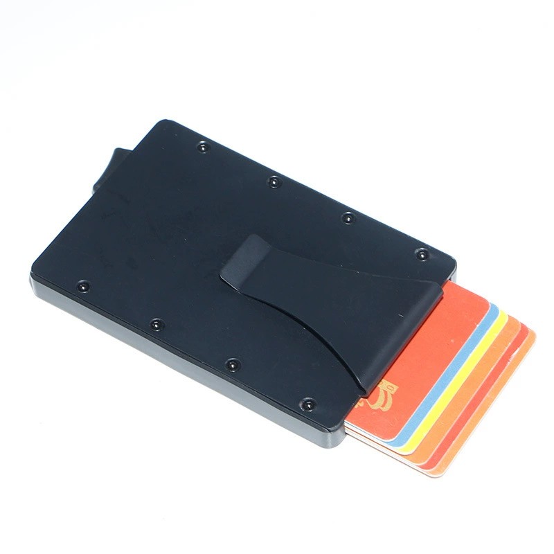 Metal Card Holder with RFID Protection for Secure Credit Card Carry - Model: 715385109600 - 图片 4