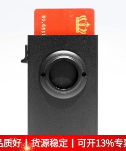 Horizontal Money Clip Card Case with AirTag Tracker for Travel - Model: 715275274533