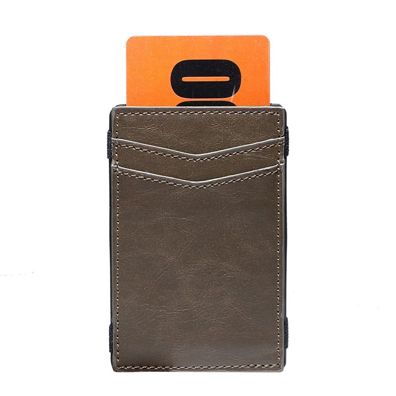 Automatic Pop-Up Card Holder for Men with Airtag Tracking, Large Capacity - Model: 715150140480 - 图片 3