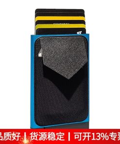 RFID Card Holder for Bank Credit Cards with Cash Slot - Model: 697043855460