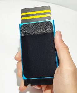 Alternative view of RFID Card Holder for Bank Credit Cards with Cash Slot - Model: 697043855460