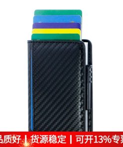 Minimalist Anti-Skimming Card Holder for Men Women with Pop-Up - Model: 656819706234