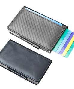 Alternative view of Minimalist Anti-Skimming Card Holder for Men Women with Pop-Up - Model: 656819706234