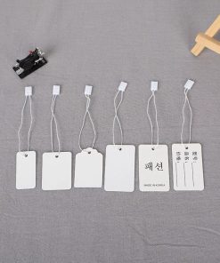 Blank Hang Tag for Clothing with Price Tag Card - Model: 999350742904