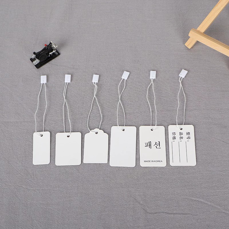 Blank Hang Tag for Clothing with Price Tag Card - Model: 999350742904
