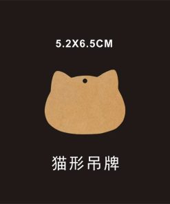 Alternative view of Blank Flower Children's Clothing Tags with Round Bear Shape for Retail Pricing - Model: 998870327042