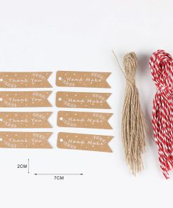 Thank You Kraft Paper Tags for Handmade Cake Cookie Packaging and Labeling - Model: 693276616842