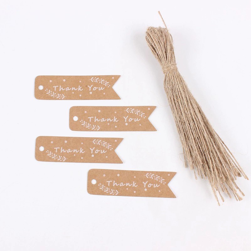 Thank You Kraft Paper Tags for Handmade Cake Cookie Packaging and Labeling - Model: 693276616842 - 图片 3