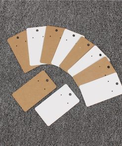 Eco-Friendly Kraft Paper Tags for Earrings Necklaces Hair Clips DIY - Model: 798033329707