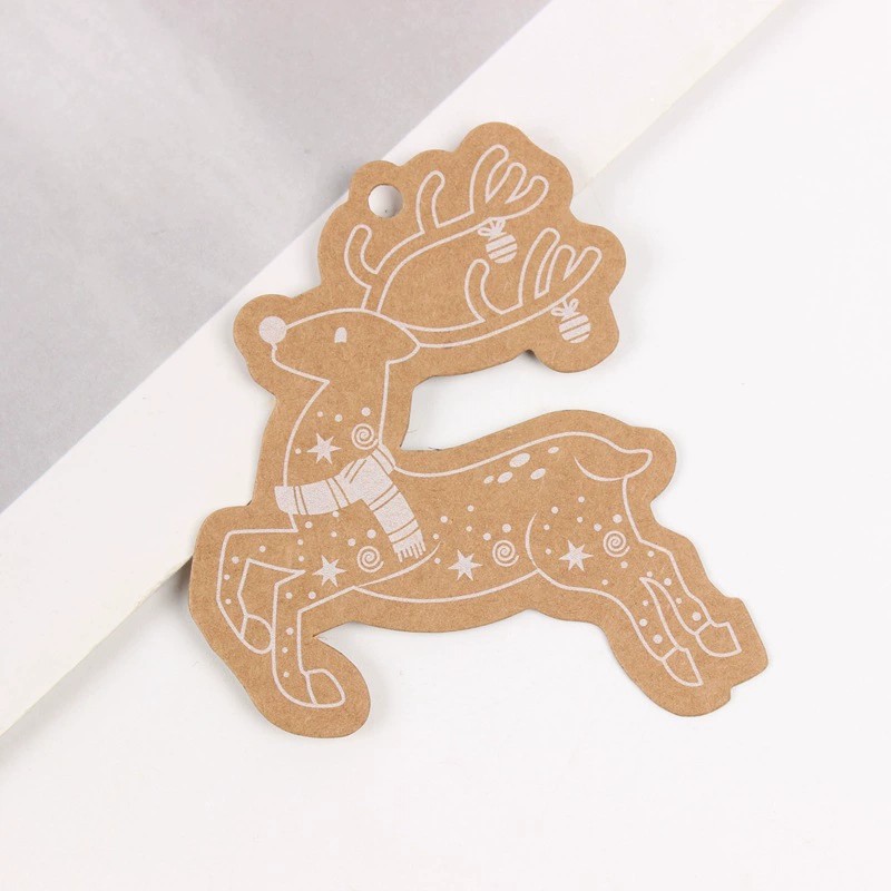 Cartoon Santa Claus Kraft Paper Tags for Birthday Party Banquet Hanging Decor – Model: 806721434665 - custom logo apparel and promotional gifts by Ncgift
