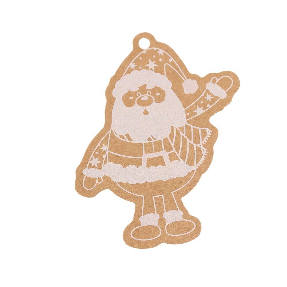Cartoon Santa Claus Kraft Paper Tags for Birthday Party Banquet Hanging Decor – Model: 806721434665 - custom logo apparel and promotional gifts by Ncgift