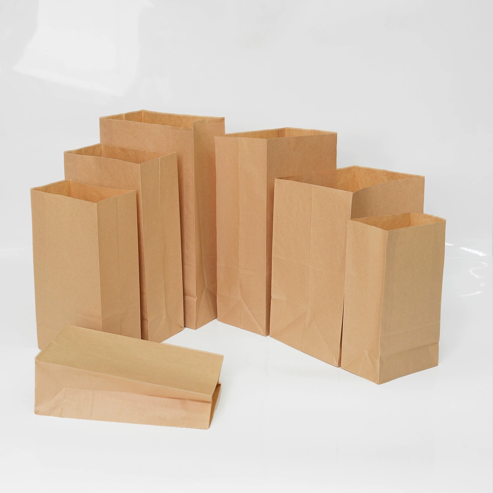 Square Bottom Paper Bag for Fried Chicken Baking with Custom Logo - Model: 1067819882189 - 图片 2