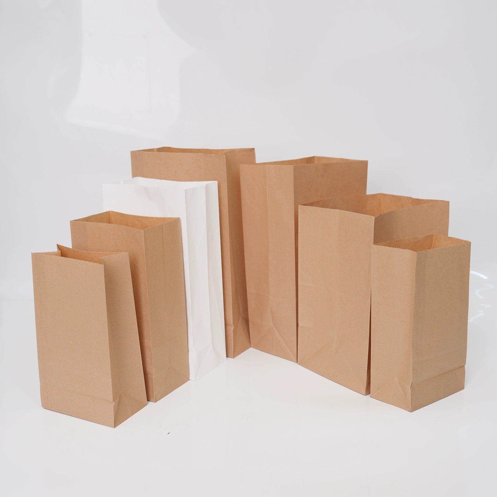Square Bottom Paper Bag for Fried Chicken Baking with Custom Logo - Model: 1067819882189 - 图片 3