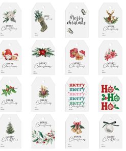 Alternative view of Cartoon Christmas Hanging Tags for Holiday Party Gift Packaging - Model: 954670072921