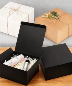 20cm Kraft Paper Box for Packaging with Secure Buckle Bottom - Model: 989374285067