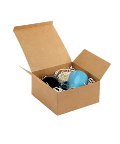 20cm Kraft Paper Box for Packaging with Secure Buckle Bottom – Model: 989374285067 - custom logo apparel and promotional gifts by Ncgift