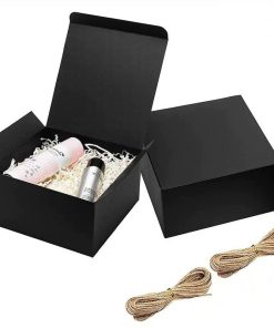 20cm Kraft Paper Box for Packaging with Secure Buckle Bottom – Model: 989374285067 - custom logo apparel and promotional gifts by Ncgift
