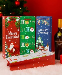 Alternative view of Handheld Wine Gift Bag for Christmas Parties and Festive Gifting - Model: 955663789762
