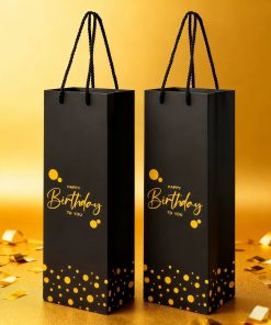 Happy Birthday Wine Gift Bag for Red Wine Bottles - Model: 990279097147
