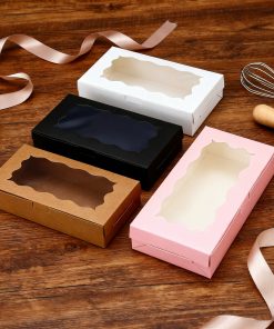 Window Box for Baking Cookies with Clear Transparent Lid for Gift Giving - Model: 902827757059