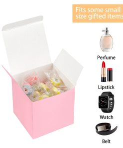 Alternative view of Pink Flip-Top Candy Box for Wedding Favors and Party Gifts - Model: 908865333200