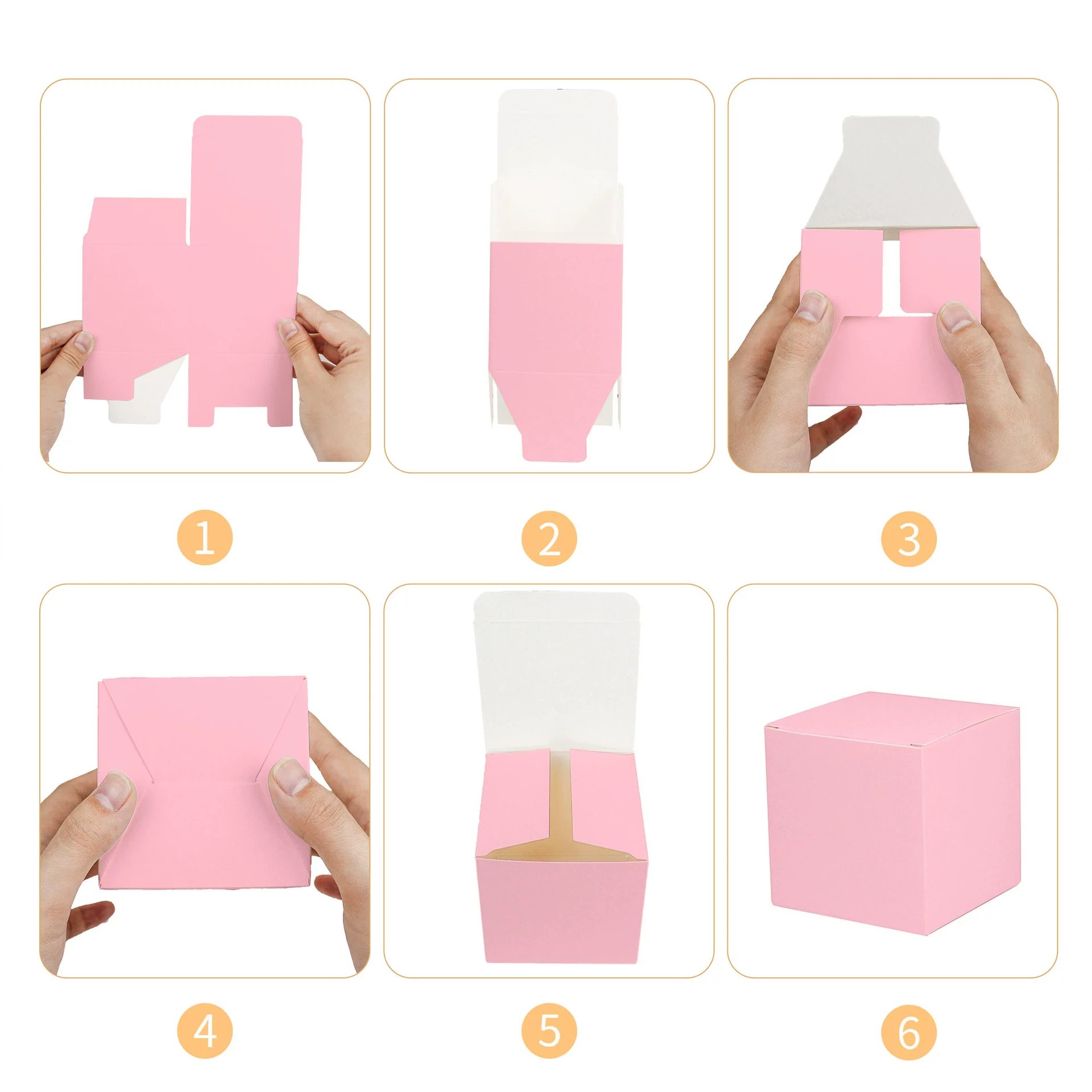 Pink Flip-Top Candy Box for Wedding Favors and Party Gifts - Model: 908865333200 - 图片 3