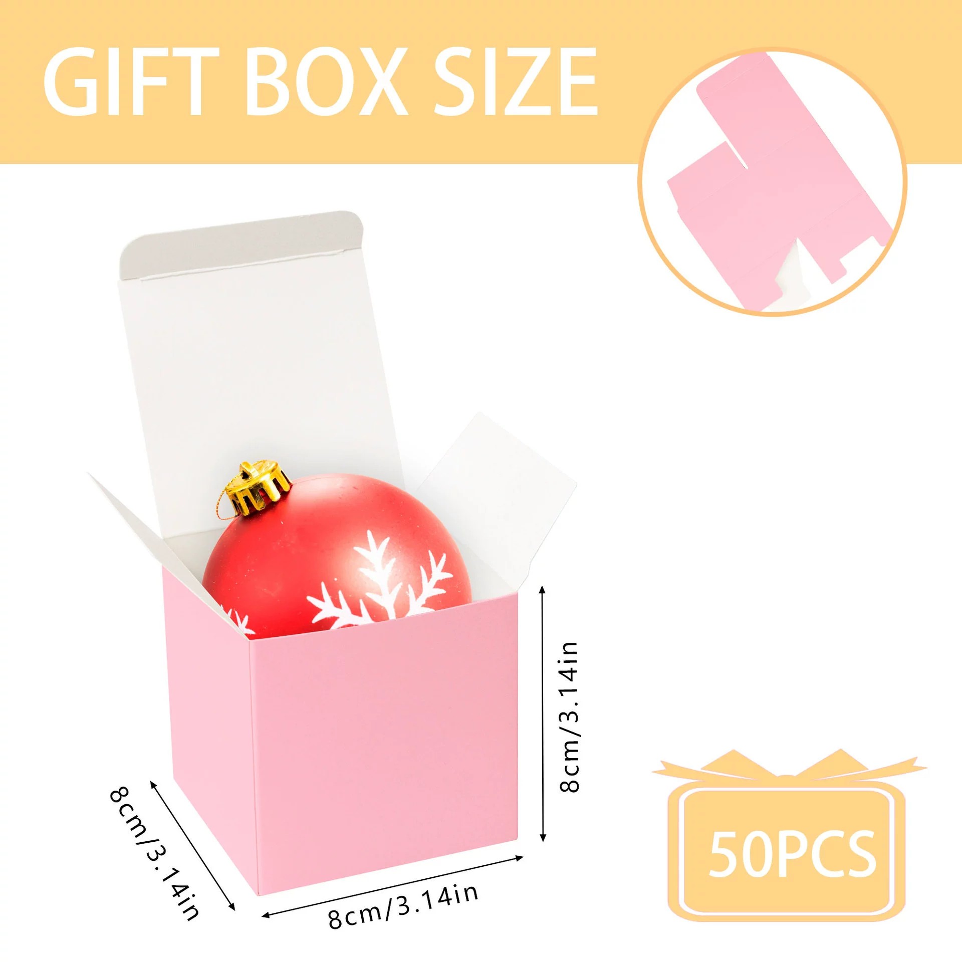 Pink Flip-Top Candy Box for Wedding Favors and Party Gifts - Model: 908865333200 - 图片 4