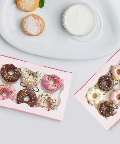 Alternative view of Kraft Paper Box for Baking Candy and Wedding Favors with Window Display - Model: 888027974362