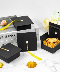 Graduation Candy Box for Return Gifts with Black Cardstock - Model: 898427742896