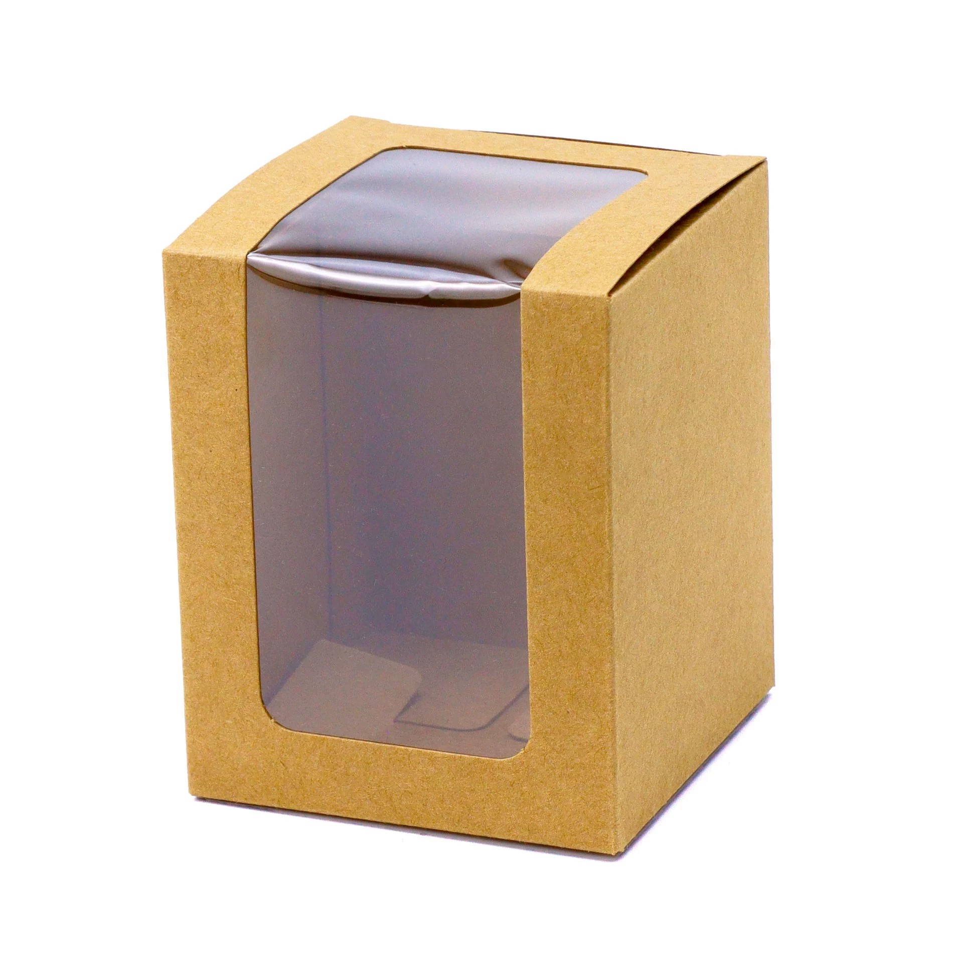 Aromatherapy Candle Packaging Box with Rectangular Window, Black Cardboard - Model: 945349284888 - 图片 3