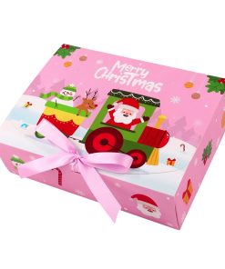 Alternative view of Christmas Party Favor Box with Santa Pattern for Candy and Gifts - Model: 1062212814739