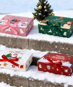 Empty Paper Gift Box for Christmas Wrapping and Storage - Model: 989185672767
