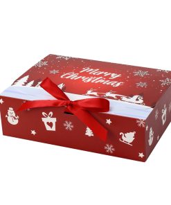 Alternative view of Empty Paper Gift Box for Christmas Wrapping and Storage - Model: 989185672767