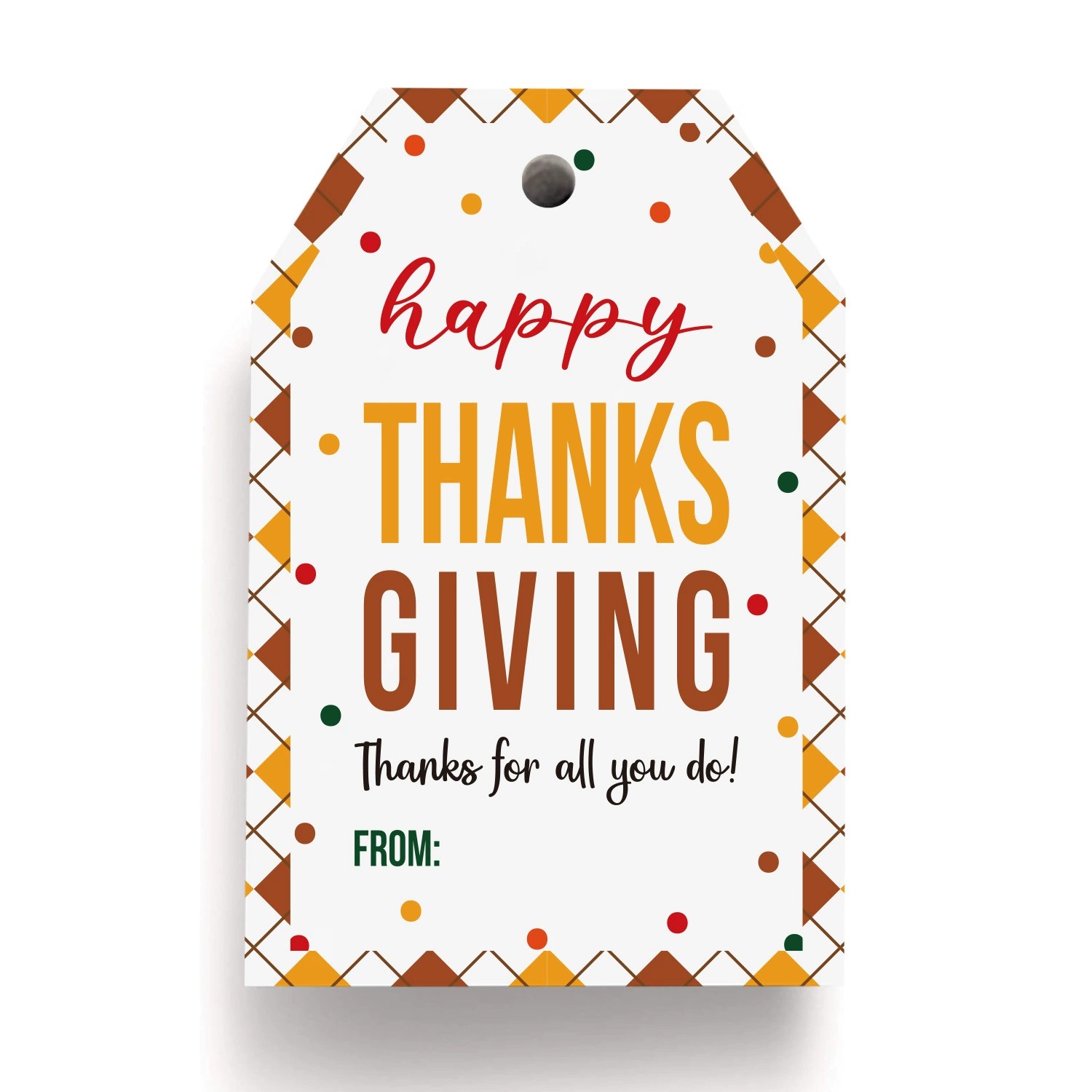 Cartoon Pumpkin Turkey Hanging Tag for Thanksgiving Favor Boxes - Model: 1055881459776 - 图片 2