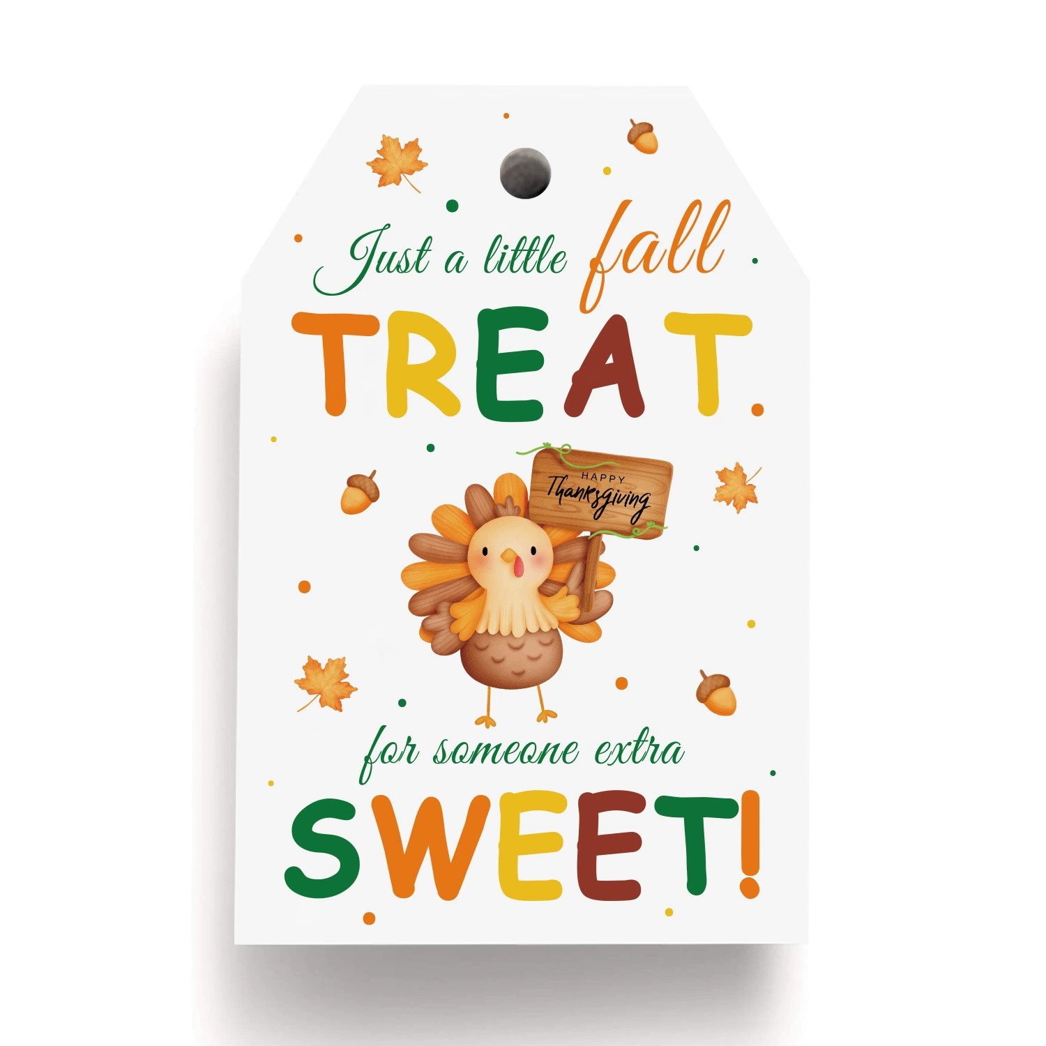 Cartoon Pumpkin Turkey Hanging Tag for Thanksgiving Favor Boxes - Model: 1055881459776 - 图片 10