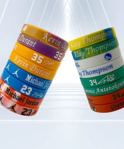 Silicone Wristband for Basketball Fans with NBA Star Graphics - Model: 730134358320