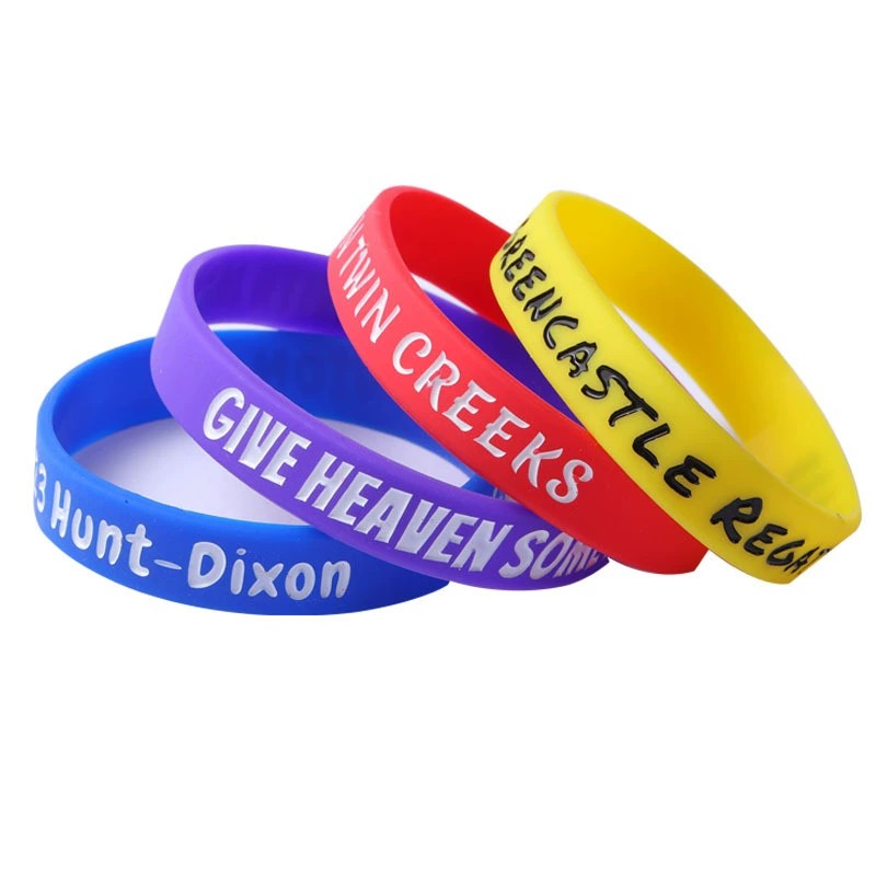 Custom Silicone Wristband for Sports Events with Engraved Filled Color LOGO - Model: 731573800994 - 图片 4
