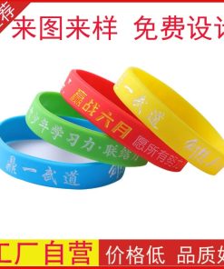 Alternative view of Custom Silicone Wristband for Sports, Cartoon Embossed, Glowing Luminous Wrist Strap - Model: 746727654074