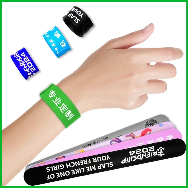Silicone Snap Band for UV Colorful Wrist Strap, Heat Transfer Printing - Model: 799151021867 - 图片 2