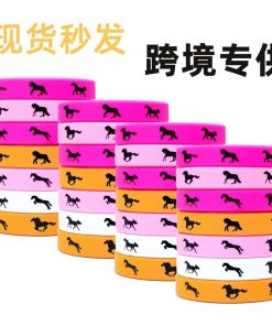 Horse Lover Birthday Gift Silicone Wristband for Derby Day Party - Model: 806132272980