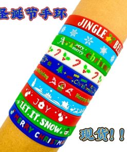 Christmas Silicone Bracelet for Party Favors - Model: 973868582476